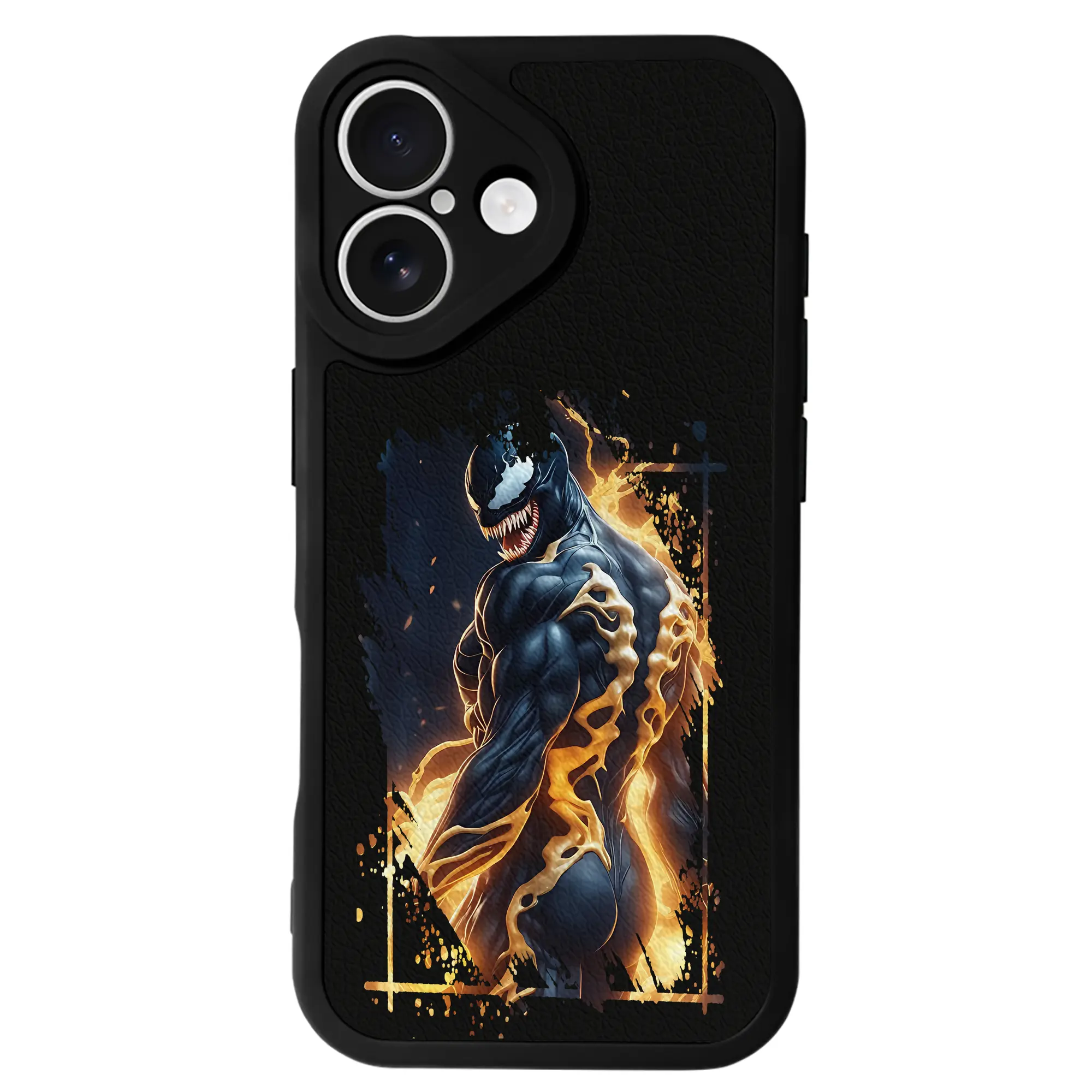 ヴェノム グッズ,ヴェノム - IPhone 16シリーズ対応 ・ シリコンスマホケース ・ レザー調 ・ 高精度フィット ・ 耐衝撃 ・ ワイヤレス充電対応 ・ 精密カット